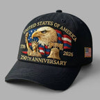 United States of America 250th Anniversary Eagle Baseball Cap